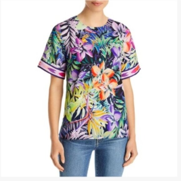 Kobi Halperin Cara Floral Blouse – Pink Multi – Size S – NWT